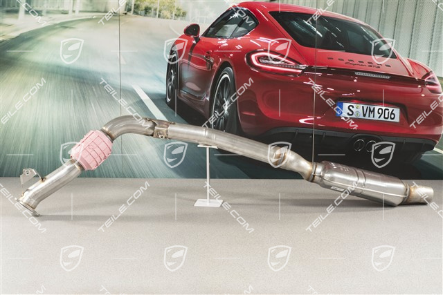 Exhaust pipe with front silencer, V6 BiTurbo 2,9L 324kW, L