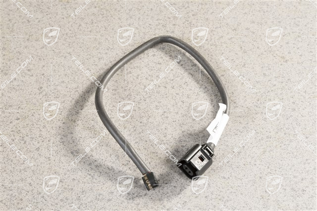 Brake pad wear sensor / warning contact, front axle, Brake caliper silver / red lacquered
