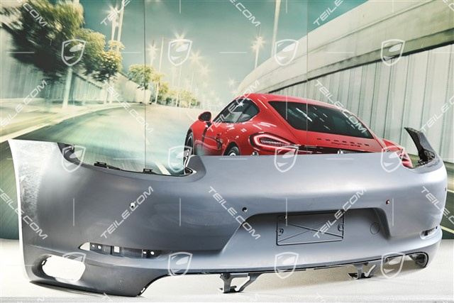 Stoßstange hinten, C4/C4S, für Fahrzeuge mit Sportabgasanlage, mit Löcher für Einparkhilfe und Rückfahrkamera