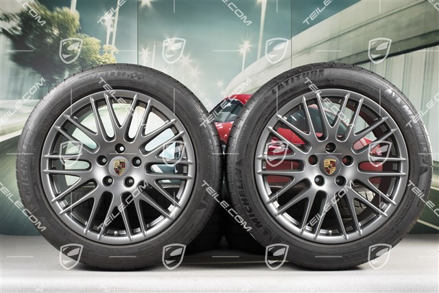 20" Koła letnie RS Spyder Design, 4x felgi 9,5J x 20 ET 47 + 4x opony 275/45 R 20 110Y XL, platynowe (półpołysk), z czujnikami ciśnienia RDK
