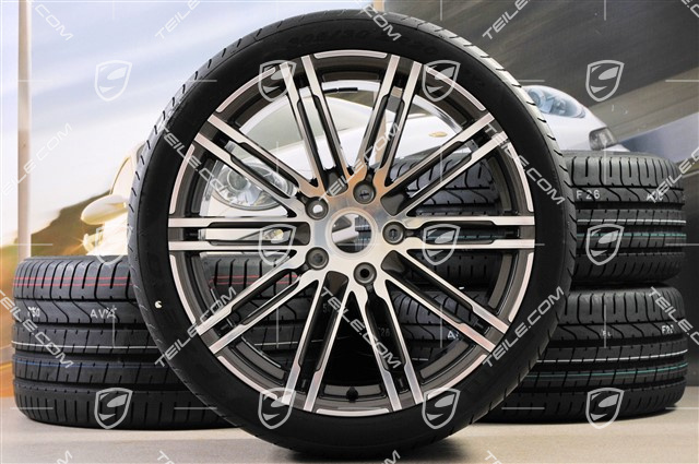 20-inch Turbo III summer wheel set, 8,5J x 20 ET51 + 11J x 20 ET70, tyres 245/35 ZR20 + 295/30 ZR20, with TPM