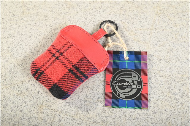 '50 Years 911 Turbo' key pouch  red