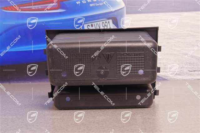 Centre console shelf 2DIN instead of radio, Black matte
