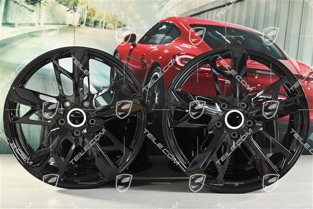21" Komplet felg Cross Turismo Design, 9,5J x 21 ET60 + 11,5J x 21 ET66, czarny wysoki połysk