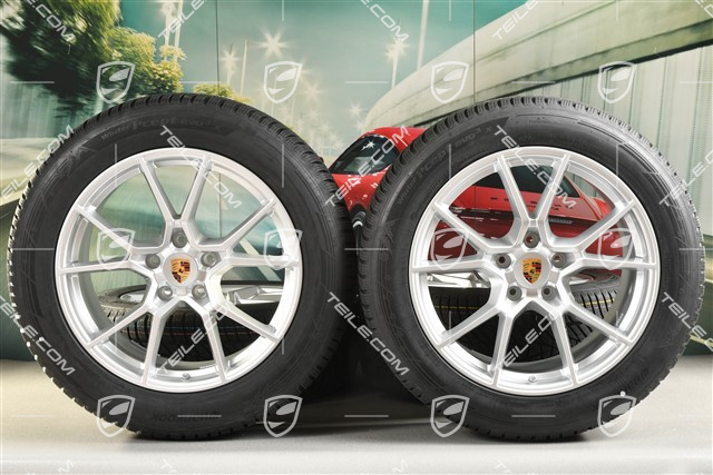 20-inch Cayenne S COUPE winter wheel set, rims 9J x 20 ET50 + 10,5J x 20 ET55 + NEW Hankook Winter i*eveo 3X, winter tyres 255/55 R20 + 295/45 R20, with TPMS