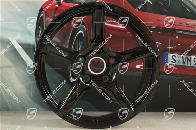 18" Felga Boxster IV, 9J x 18 ET47, czarny wysoki połysk
