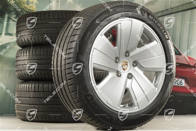 19" Taycan S summer wheel set, rims 8J x 19 ET50 + 10J x 19 ET47 + Michelin summer tyres 225/55 R19 + 275/45 R19