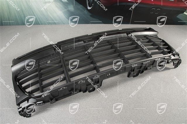 Front bumper Grille centre / middle w/o PDC, Black
