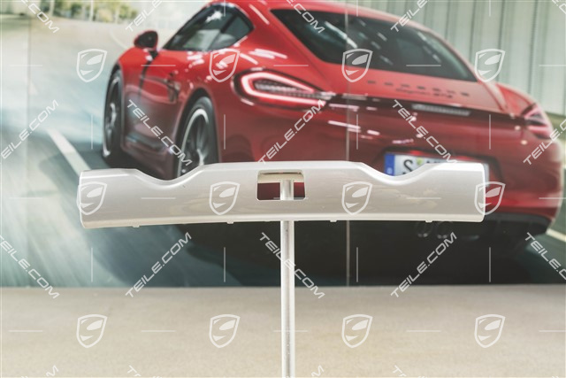 Dashboard trim moulding, middle / centre, Galvano silver