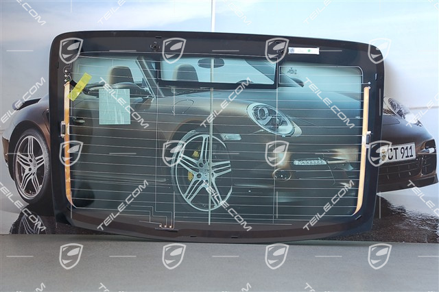 Heckscheibe, ohne Heckscheibenwischer, CD-Radio Porsche CDR 31