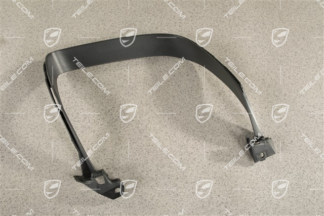 Rear bumper Exhaust system tail pipe cover trim, Black matte, R