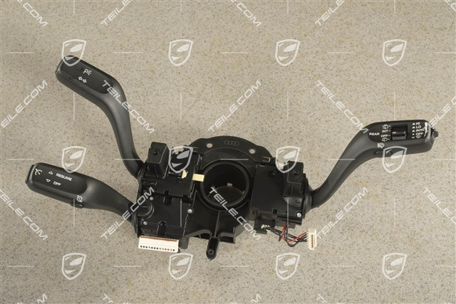 Steering column switch with cruise control with speed limiter and headlight cleaning system, without voice control