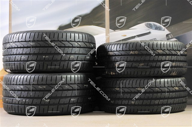20-inch SportTechno summer wheel set, rims 8,5J x 20 ET57 + 10J x 20 ET50, summer tires Pirelli 235/35 R20 + 265/35 R20, in black