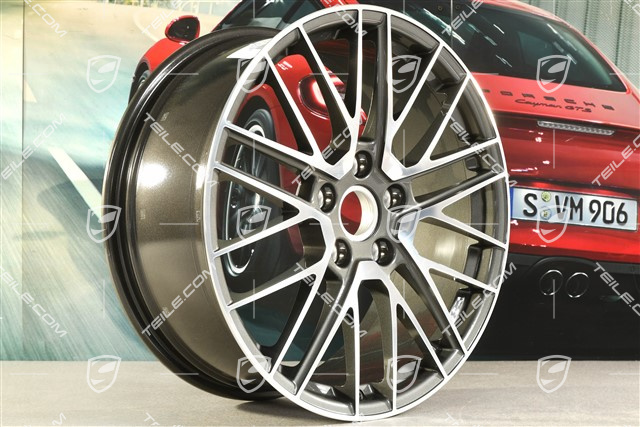 20" Felge Turbo V, 8,5J x 20 ET50, Titan