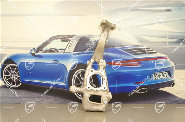 GT, Steering knuckle / wheel carrier, front axle, , L