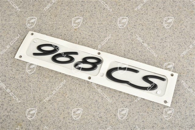 "968 CS" Schriftzug