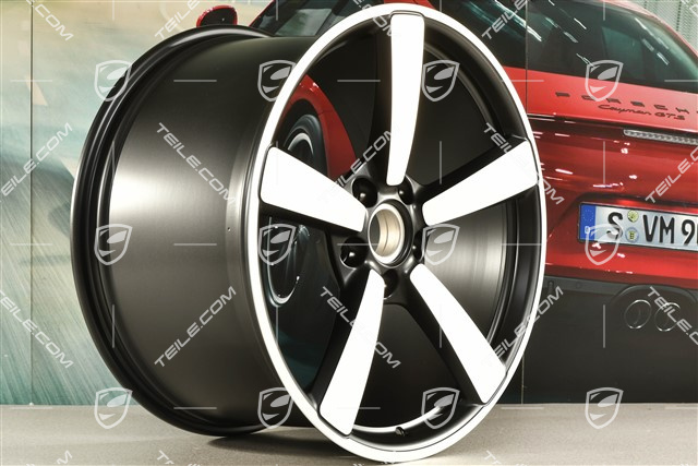 21-inch Carrera Exclusive wheel rim, 12J x 21 ET70 in black satin-mat