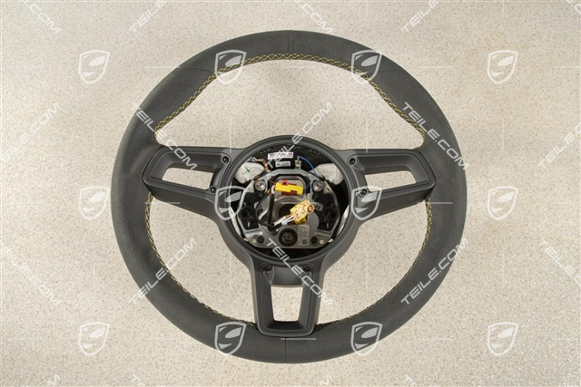 Sportlenkrad GT, Alcantara, Schwarz/Racinggelb