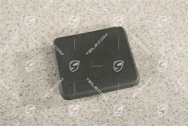 Deckel für Heckklappe Verkleidung, Notbetätigung / Notöffnung, Schwarz