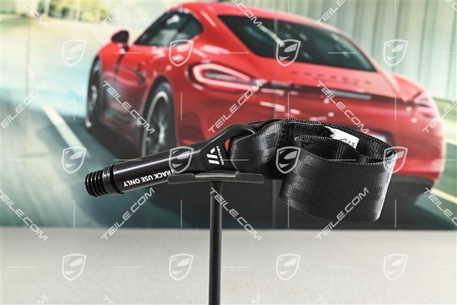 Rear tow hook / pull strap Manthey, Black / Track only GT3