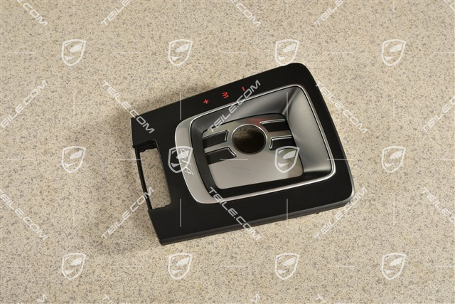 GT4, Cover shift gate, PDK, Black / Galvano silver
