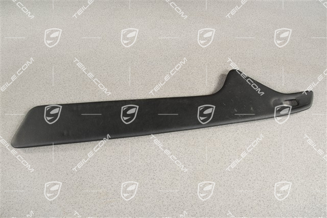 Türverkleidung, Abdeckblende, Kunstleder, Schwarz, R