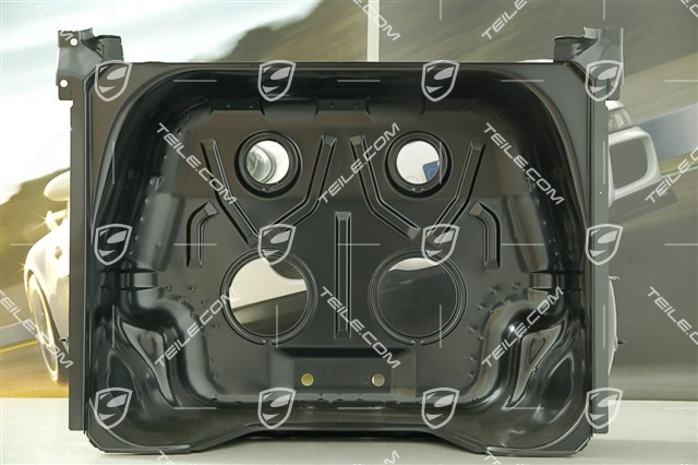 Spare wheel well, rear-wheel drive