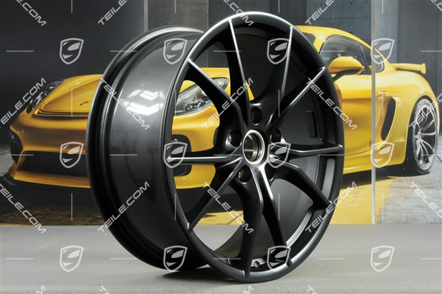 20" Felge Carrera S (IV), 8,5J x 20 ET49, in Schwarz Seidenmatt