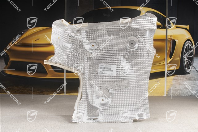 Retaining frame, incl. heat shield, GT3 / 911R, L