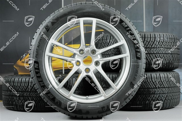 20-inch Cayenne Sport winter wheel set, rims 9J x 20 ET50 + 10,5J x 20 ET64 + NEW Michelin winter tyres 275/45 R20 + 305/40 R20, with TPMS