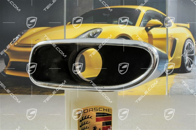 Tailpipe, chrome, Turbo, R