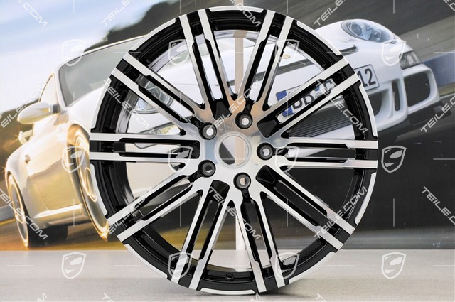 21-inch Felge Turbo III, facelift, 10J x 21 ET50, black high gloss