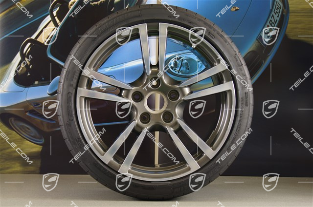 19" Sommerräder Satz TURBO II, Felgen 8J x 19 ET57 + 11J x 19 ET67 + Reifen 235/35 ZR19 + 295/30 ZR19, mit RDK