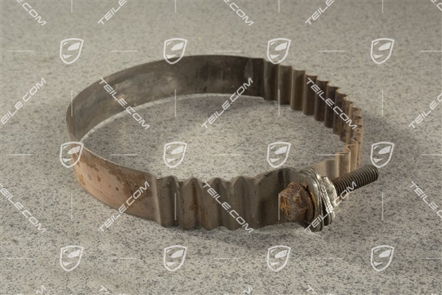 Exhaust tensioning / restraining strap / clamp, L=R