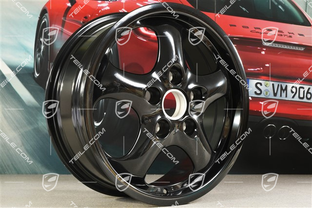 17-inch Cup II wheel, 7J x 17 ET55, black high gloss