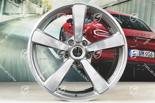 21-inch Carrera Exclusive wheel rim, 11,5J x 21 ET67, Platinum Silver