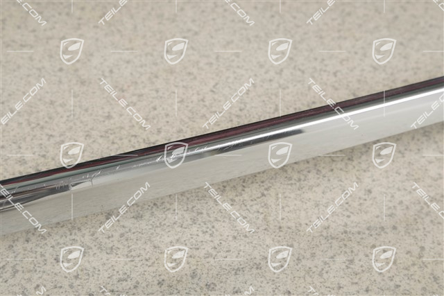 Trim strip for tailgate, Chromed