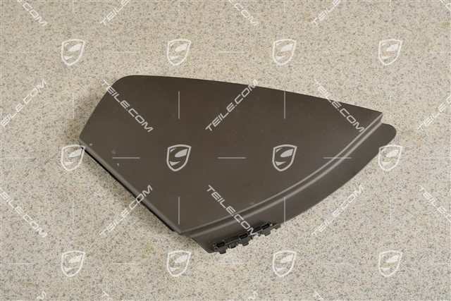 Dashboard trim lower part side cover, Agate Grey, L