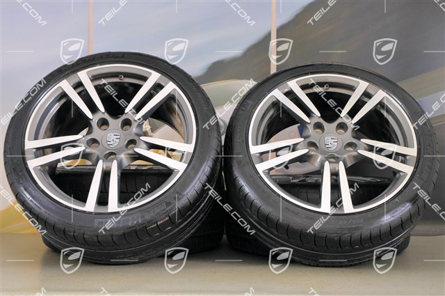 20" summer wheel set  Turbo II, wheels 9,5 J x 20 ET 65 + 11 J x 20 ET 68 + tyres 255/40 ZR 20 + 295/35 ZR20, w/o TPMS