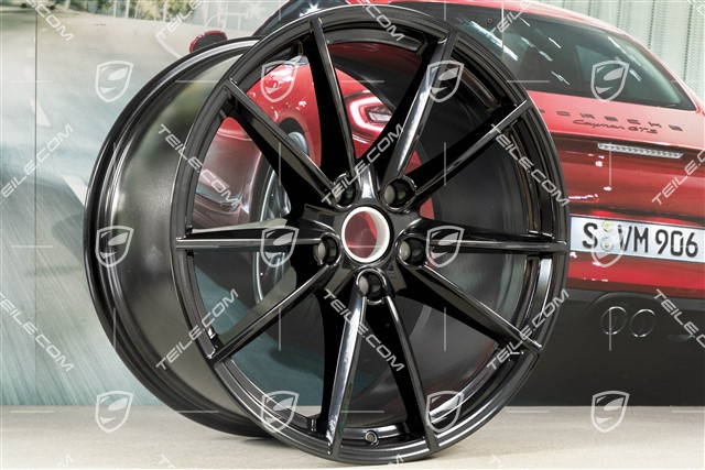 21-inch wheel rim Carrera S, 11,5 J x 21 ET67, black high gloss