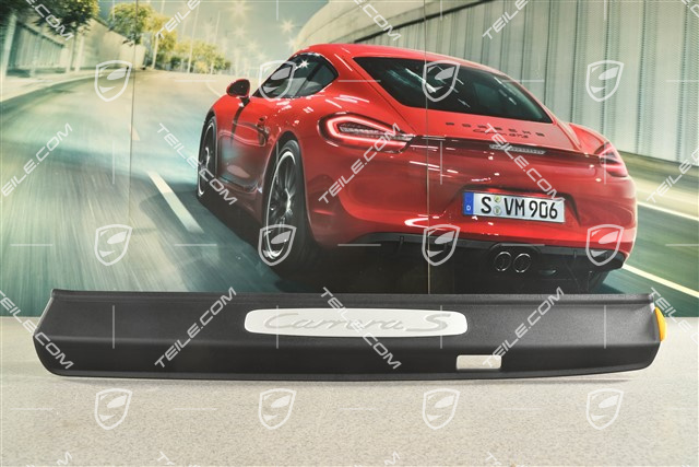 Einstiegleiste, Schweller, "Carrera S" Schwarz, L