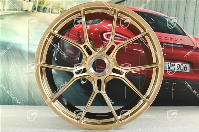 21-inch GT3 rim, 12J x 21 ET45, California Gold