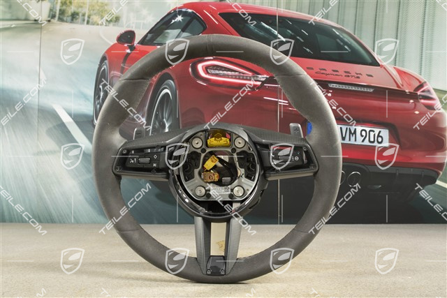 Kierownica multifunkcyjna, PDK, Sport Chrono Package Plus, Alcantara/Carbon, czarna
