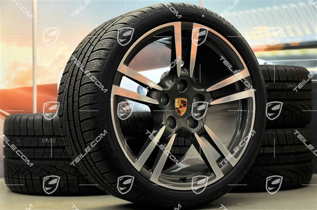 19" Komplet kół zimowych, 911 Turbo II, felgi 8J x 19 ET57 + 11J x 19 ET51, opony 235/35 R19 + 295/30 R19