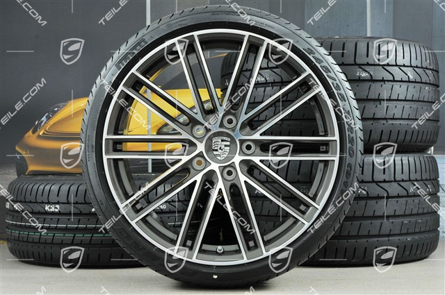 20-inch summer wheels set 911 Turbo IV, rims 8,5J x 20 ET49 + 11,5J x 20 ET56 + summer tyres 245/35 R20 + 305/30 R20