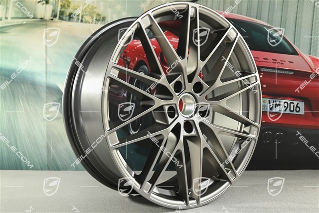 22-inch Macan RS Spyder Design wheel rim, 9J x 22 ET29, Turbonite