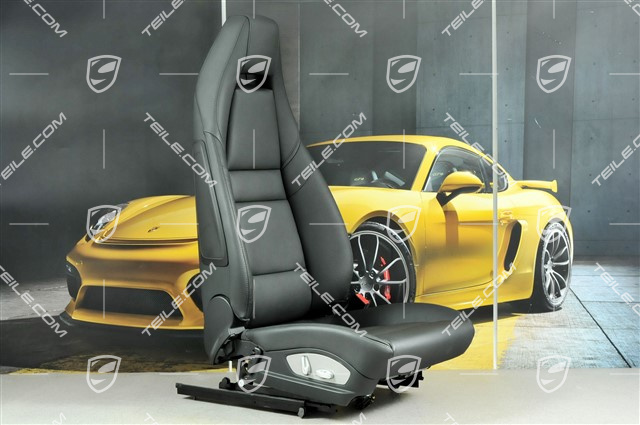 Sitz, el. einstellbar, Kunstleder, schwarz, R