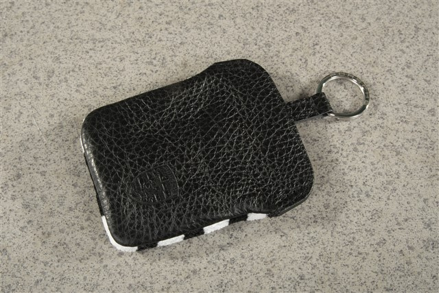 Key case / Key pouch, Pascha, black/white