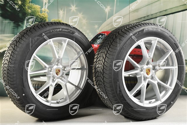 20-inch Cayenne S COUPE winter wheel set, rims 9J x 20 ET50 + 10,5J x 20 ET55 + Hankook Winter i*eveo 3X, winter tyres 255/55 R20 + 295/45 R20, with TPMS