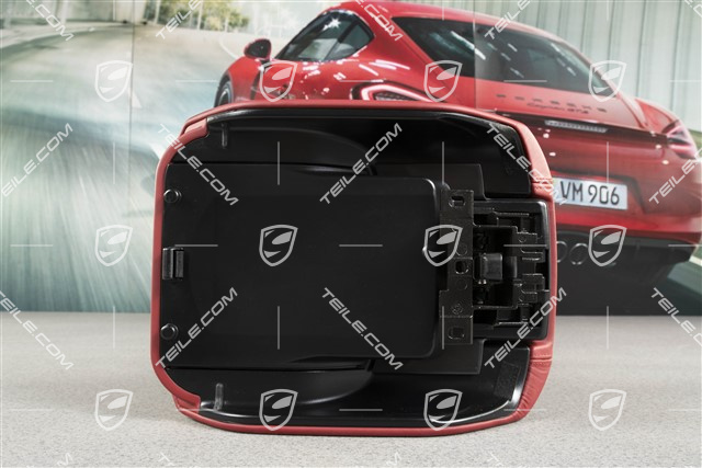 Armlehne, Mittelkonsole, Schriftzug Turbo S, Carrerarot